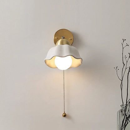 Retro French Flower Wall Sconce Light