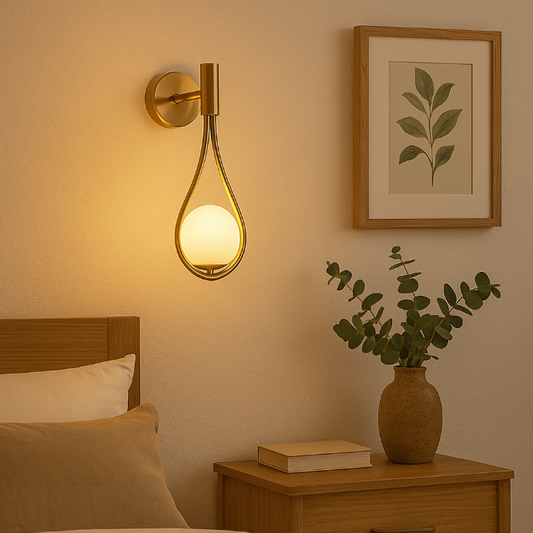 Modern Nordic Glass Wall Sconce Light