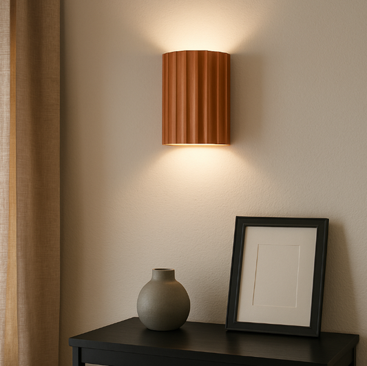 Modern Semi-Circle Resin Wall Sconce Light