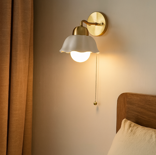 Retro French Flower Wall Sconce Light