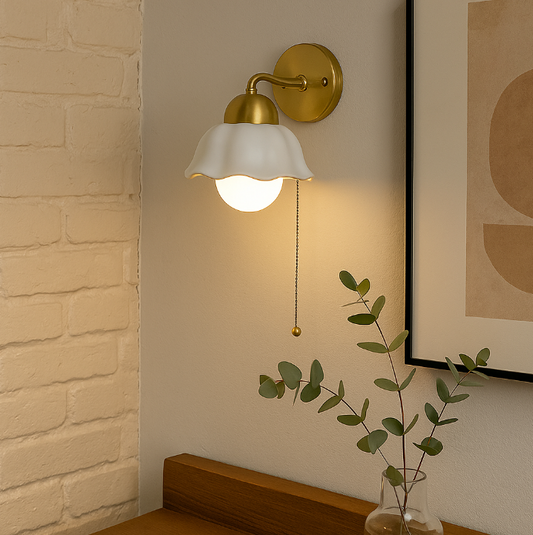 Retro French Flower Wall Sconce Light