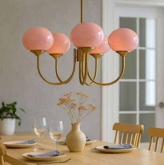 Modern Marshmallow Glass Chandelier Ceiling Light
