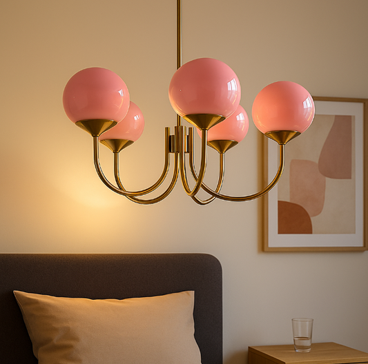 Modern Marshmallow Glass Chandelier Ceiling Light