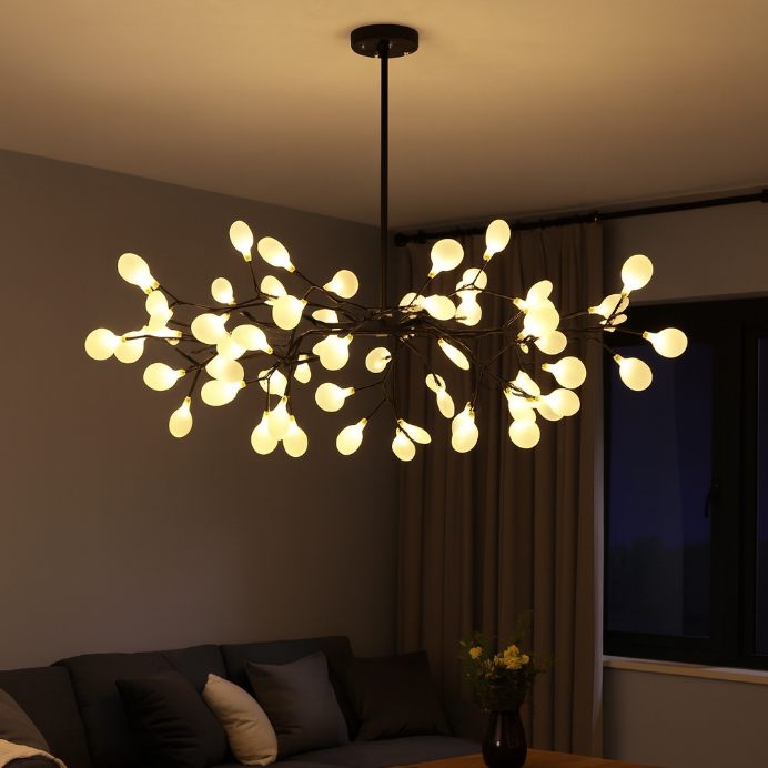 Modern Firefly LED Branch Chandelier Light