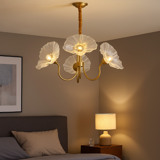 Murano Glass Flower Chandelier