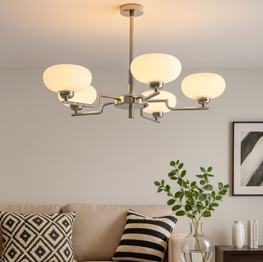 Bauhaus Retro LED Ceiling Chandelier Light
