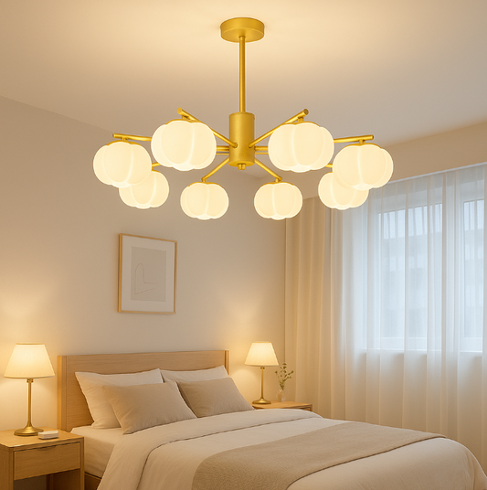 Modern Wooden Ball Chandelier Light