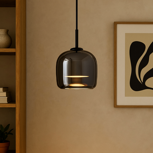 Nordic Black Glass Pendant Light Fixture