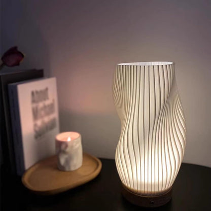 USB Dimmable Wavecrest Table Lamp Modern Design
