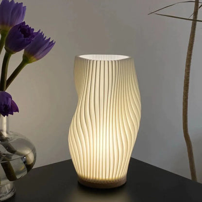 USB Dimmable Wavecrest Table Lamp Modern Design