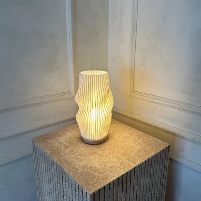 USB Dimmable Wavecrest Table Lamp Modern Design