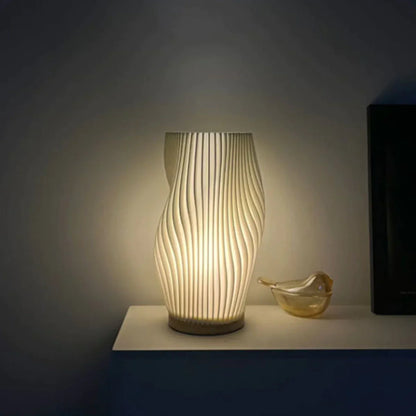USB Dimmable Wavecrest Table Lamp Modern Design