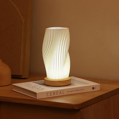 USB Dimmable Wavecrest Table Lamp Modern Design