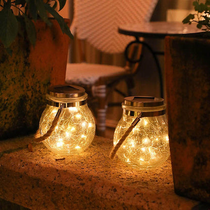 Solar Glass Wall Light for Outdoor Decoration