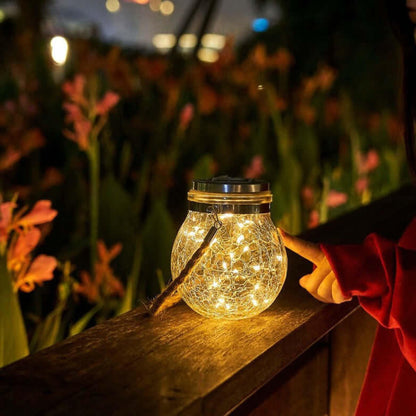 Solar Glass Wall Light for Outdoor Decoration