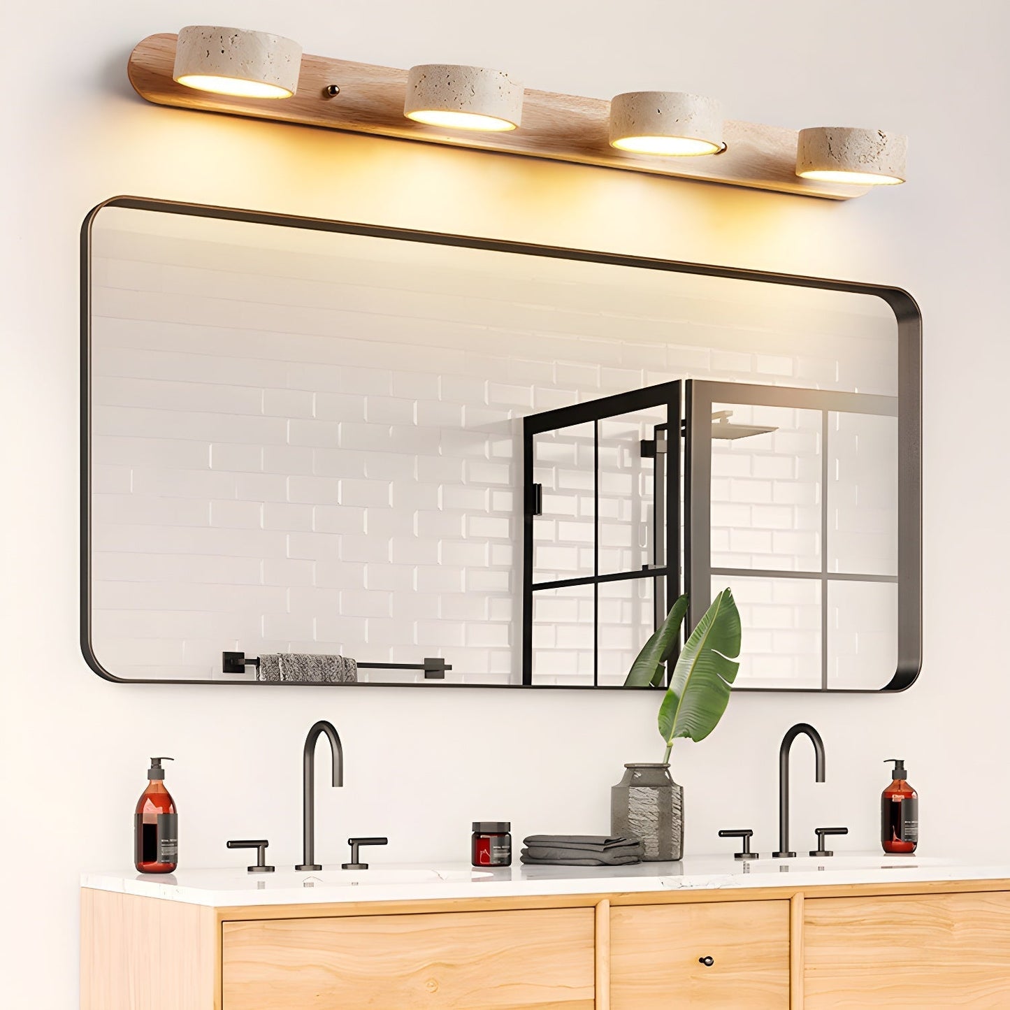 Travertine Duo LED Wall Sconce