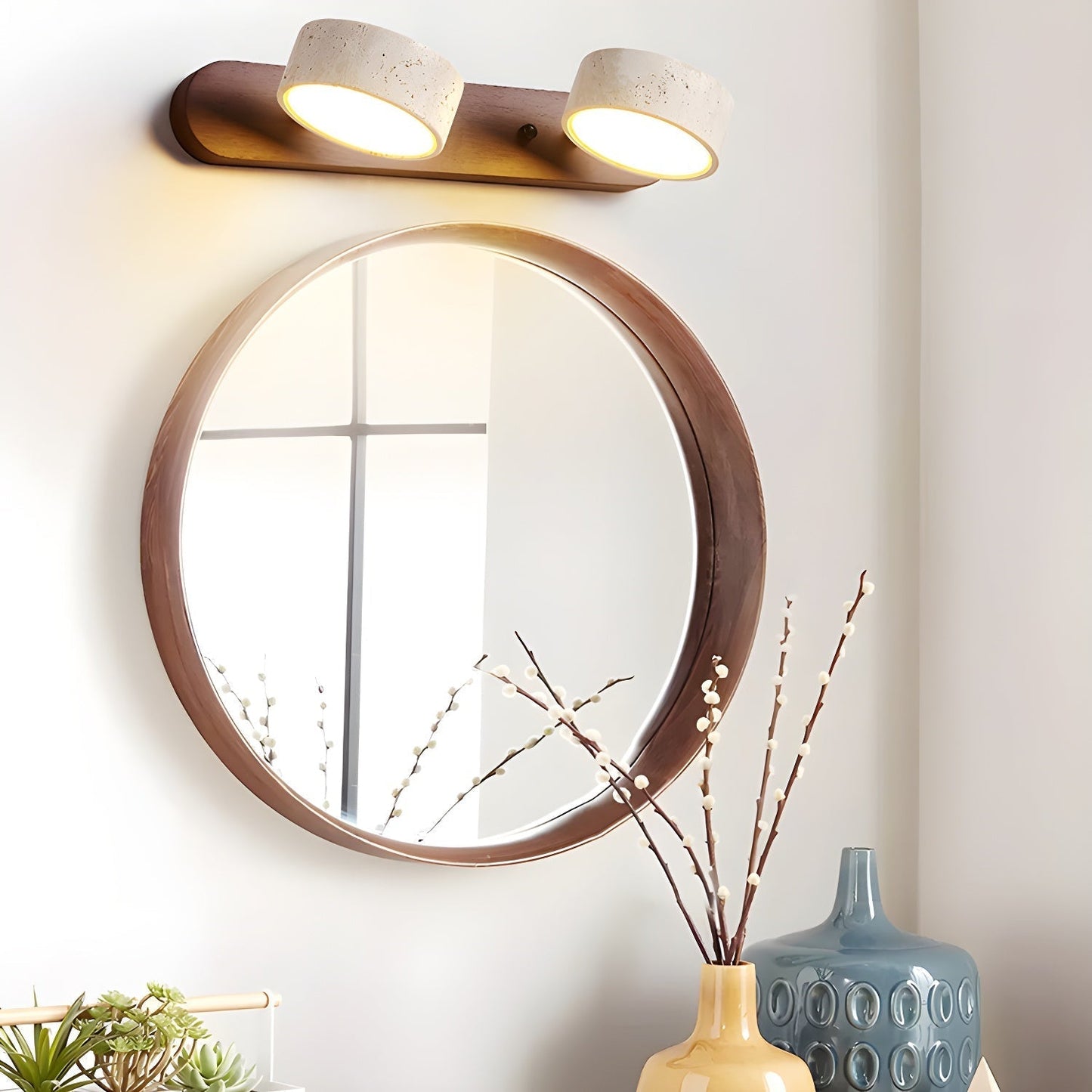 Travertine Duo LED Wall Sconce