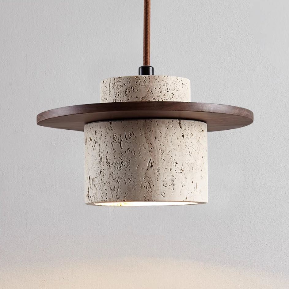 Travertine Stone Pendant Light Fixture
