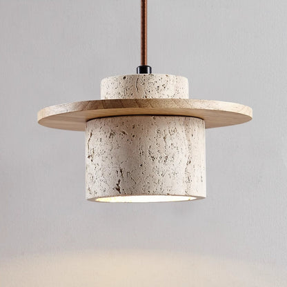 Travertine Stone Pendant Light Fixture