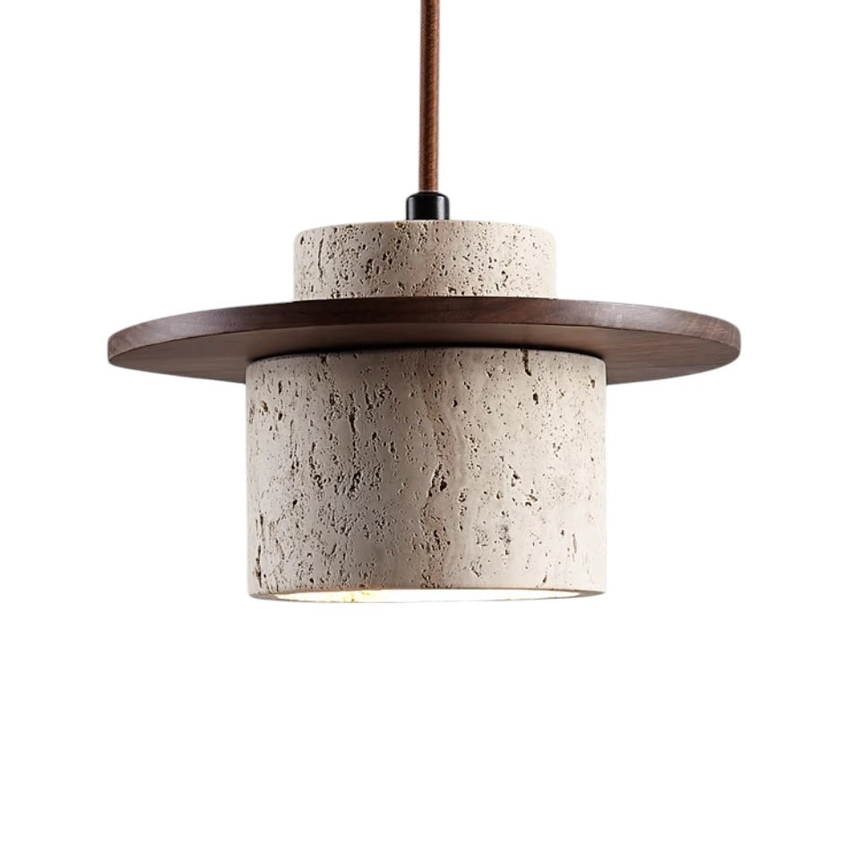 Travertine Stone Pendant Light Fixture