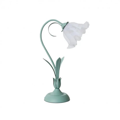 Vintage Adjustable Flower Table Lamp Metal Design