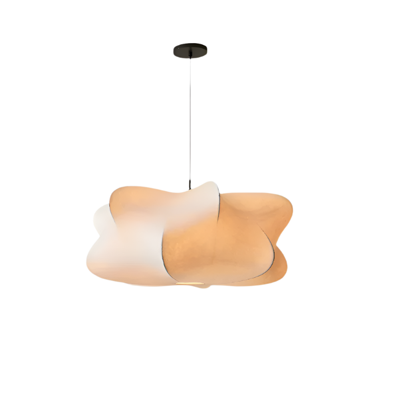 Wabi Sabi Silk Hanging Lamp Japanese Style