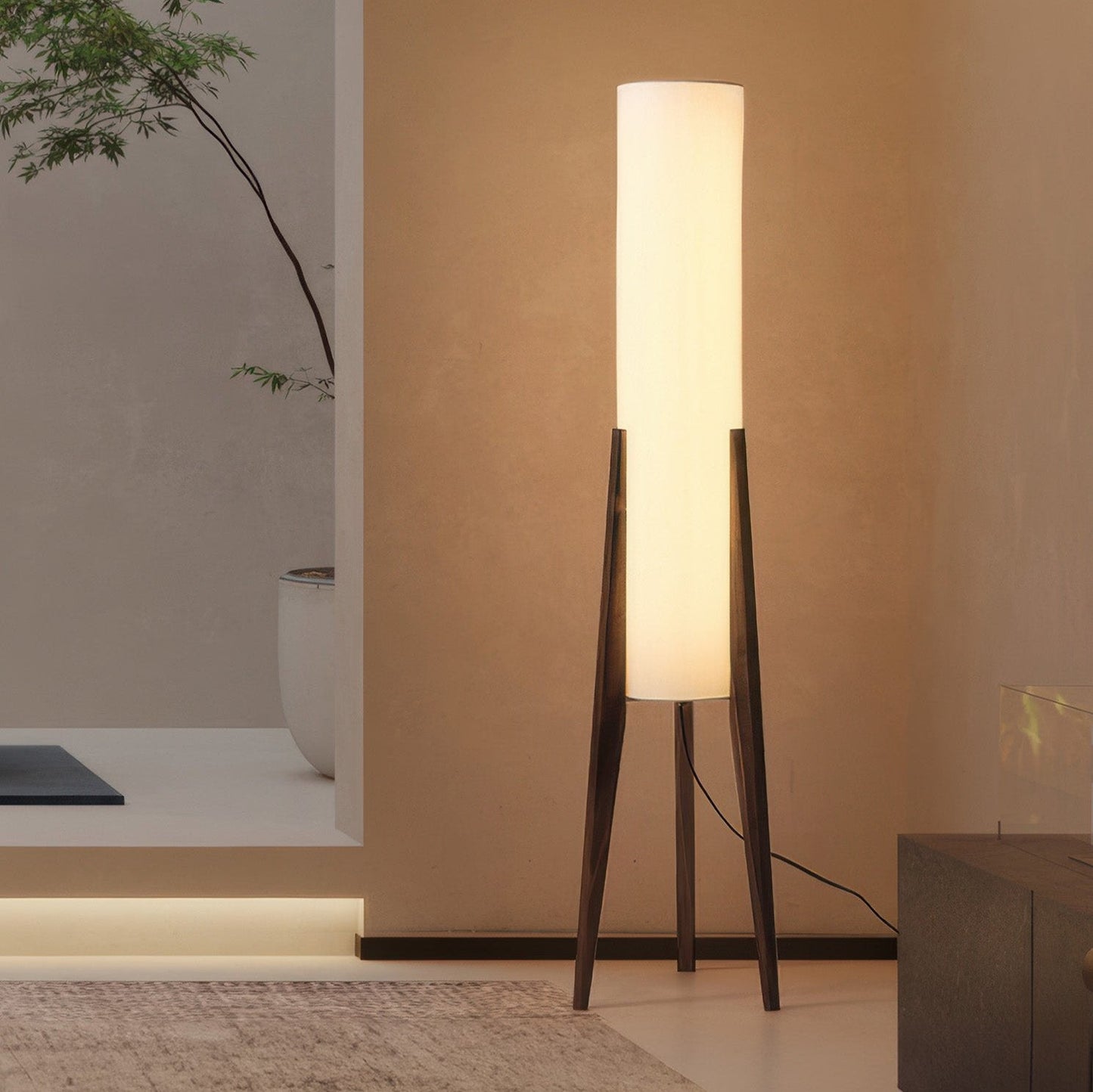 Walnut Solid Wood Nordic Floor Lamp